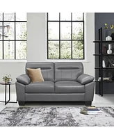 White Label Croydon 67" Leather Loveseat