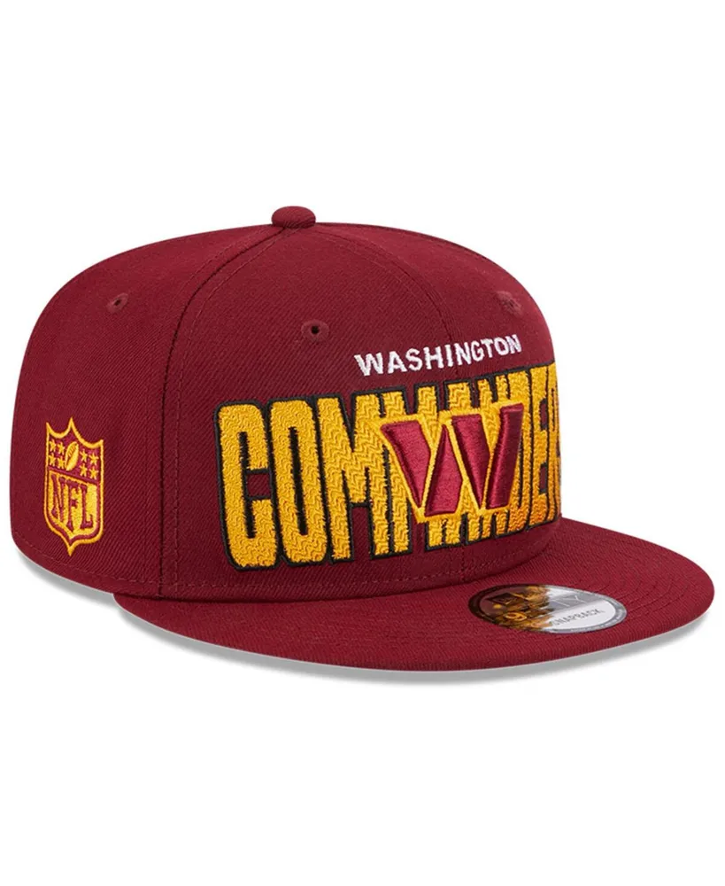 Men's New Era Burgundy Washington Commanders 2023 Nfl Draft 9FIFTY Snapback Adjustable Hat