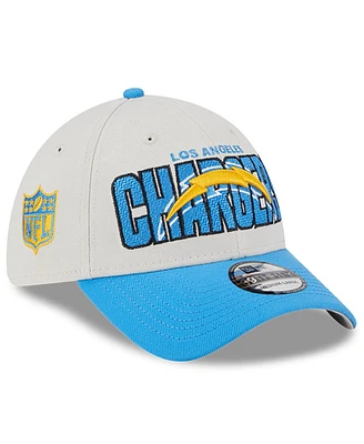 Men's New Era Stone, Powder Blue Los Angeles Chargers 2023 Nfl Draft 39THIRTY Flex Hat