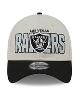Men's New Era Stone, Black Las Vegas Raiders 2023 Nfl Draft 39THIRTY Flex Hat