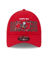 Men's New Era Red Tampa Bay Buccaneers 2023 Nfl Draft 9FORTY Adjustable Hat