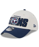 Men's New Era Stone, Navy Tennessee Titans 2023 Nfl Draft 39THIRTY Flex Hat