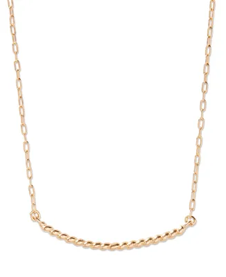 brook & york 14K Gold-Plated Rope Textured Liv Necklace