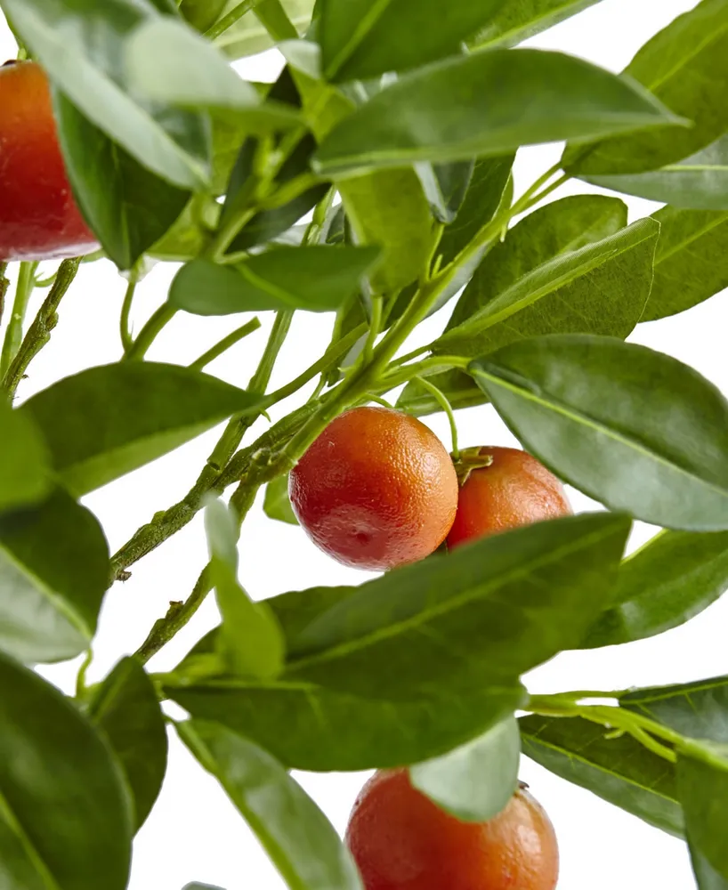 Nearly Natural 38" Potted Faux Orange Tree