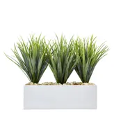 Nearly Natural Vanilla Grass Artificial Plants in Rectangular Planter