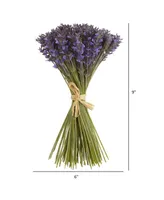 Nearly Natural 19" Lavender Artificial Flower Bundle with 144 Individual Flowers