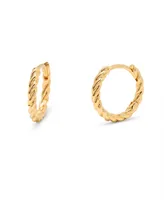 brook & york 14K Gold-Plated Vermeil Lottie Hoops