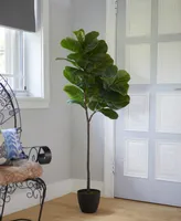 Nearly Natural 59in. Fiddle Leaf Artificial Tree Real Touch