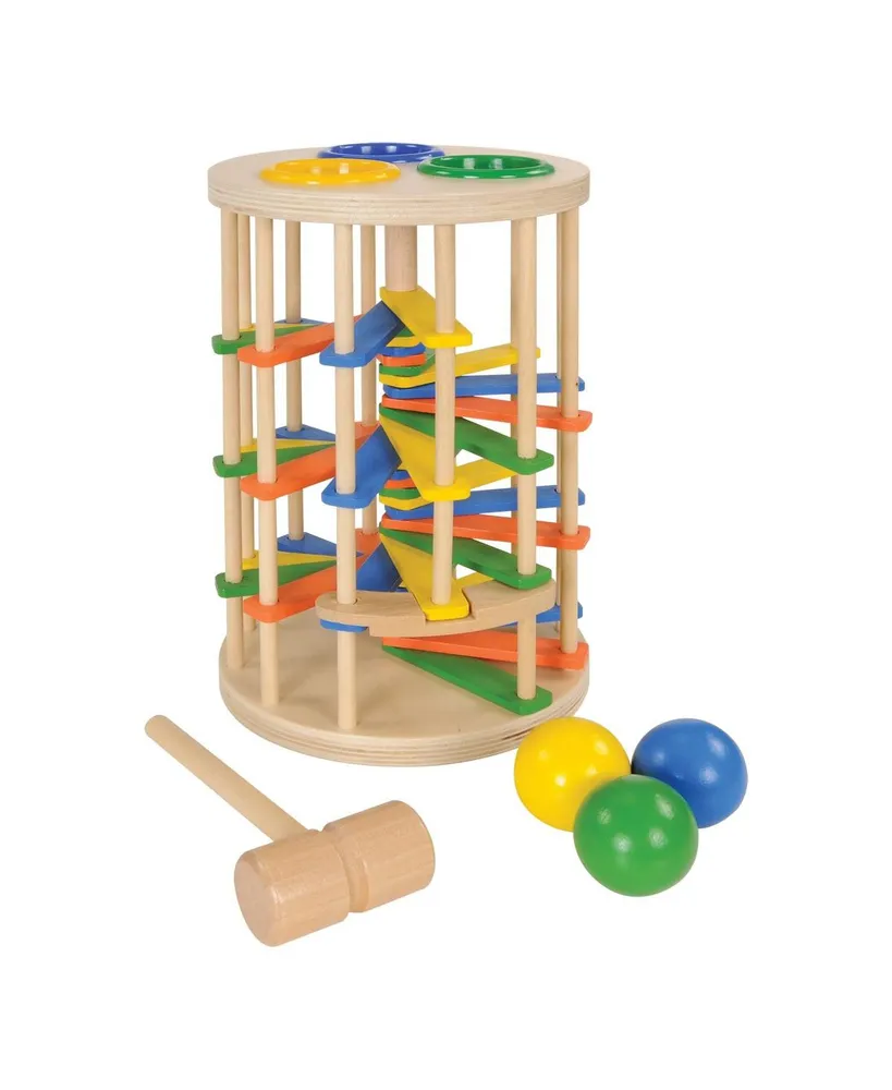 Kaplan Early Learning Wooden Spiral Hammer Tower