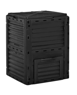 Outsunny Garden Compost Bin 80 Gallon Large Outdoor Compost Container