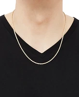 14k Gold Diamond-Cut Rope Chain 20" Necklace (2-1/2mm)