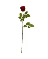 Nearly Natural 33" Elegant Red Rose Bud Artificial Flower, Set of 6
