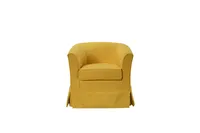 Simplie Fun Tucker Woven Fabric Swivel Barrel Chair