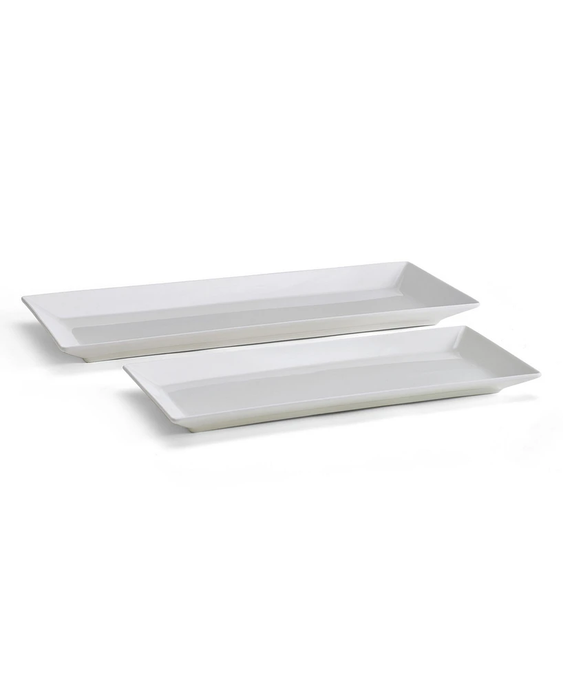 Mikasa Delray Bone China Bread Tray Set of 2