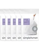 simplehuman Code D Custom Fit Liners, Pack of 100