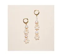 Joey Baby 18K Gold Plated Freshwater Pearls - Veronica Earrings For Women