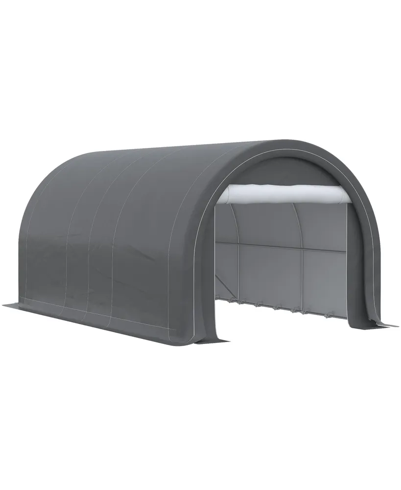 Outsunny 10' x 16' Carport Storage Tent Anti-uv Pe Portable Garage,