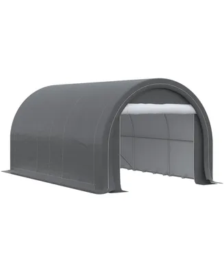 Outsunny 10' x 16' Carport Storage Tent Anti-uv Pe Portable Garage,