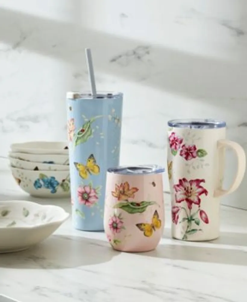 Lenox Butterfly Meadow Blue Thermal Travel Mug