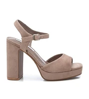 Xti Women's Heel Suede Sandals By Beige