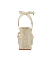 Marc Fisher Women's Sadel Block Heel Ankle Strap Dress Sandals