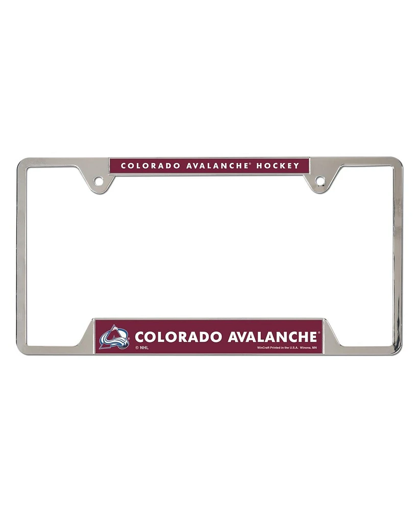 Wincraft Colorado Avalanche Chrome Plated Metal License Plate Frame