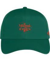 Men's adidas Green Miami Hurricanes Slouch Adjustable Hat