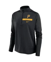 Women's Nike Black Pittsburgh Pirates Primetime Local Touch Pacer Quarter-Zip Top
