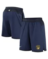 Men's Nike Navy Milwaukee Brewers Authentic Collection Flex Vent Performance Shorts