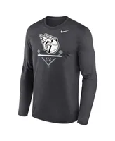 Men's Nike Anthracite Cleveland Guardians Icon Legend Performance Long Sleeve T-shirt