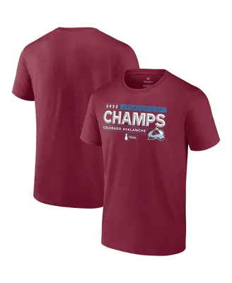 Men's Fanatics Burgundy Colorado Avalanche 2022 Stanley Cup Champions Winger T-shirt
