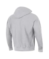 Men's Champion Heather Gray Seattle Kraken Reverse Weave Pullover Hoodie