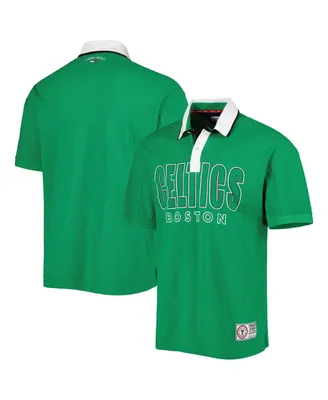 Men's Tommy Jeans Kelly Green Boston Celtics Stanley Pique Polo Shirt
