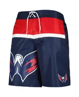 Men's Starter Navy Washington Capitals Sea Wind Swim Trunks