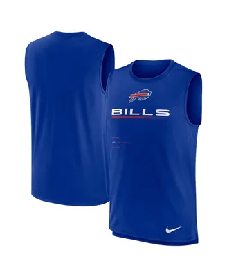 Men's Nike Royal Buffalo Bills Muscle Trainer Tank Top