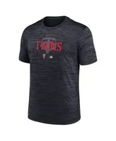 Men's Nike Minnesota Twins Charcoal Authentic Collection Velocity Performance Practice T-shirt