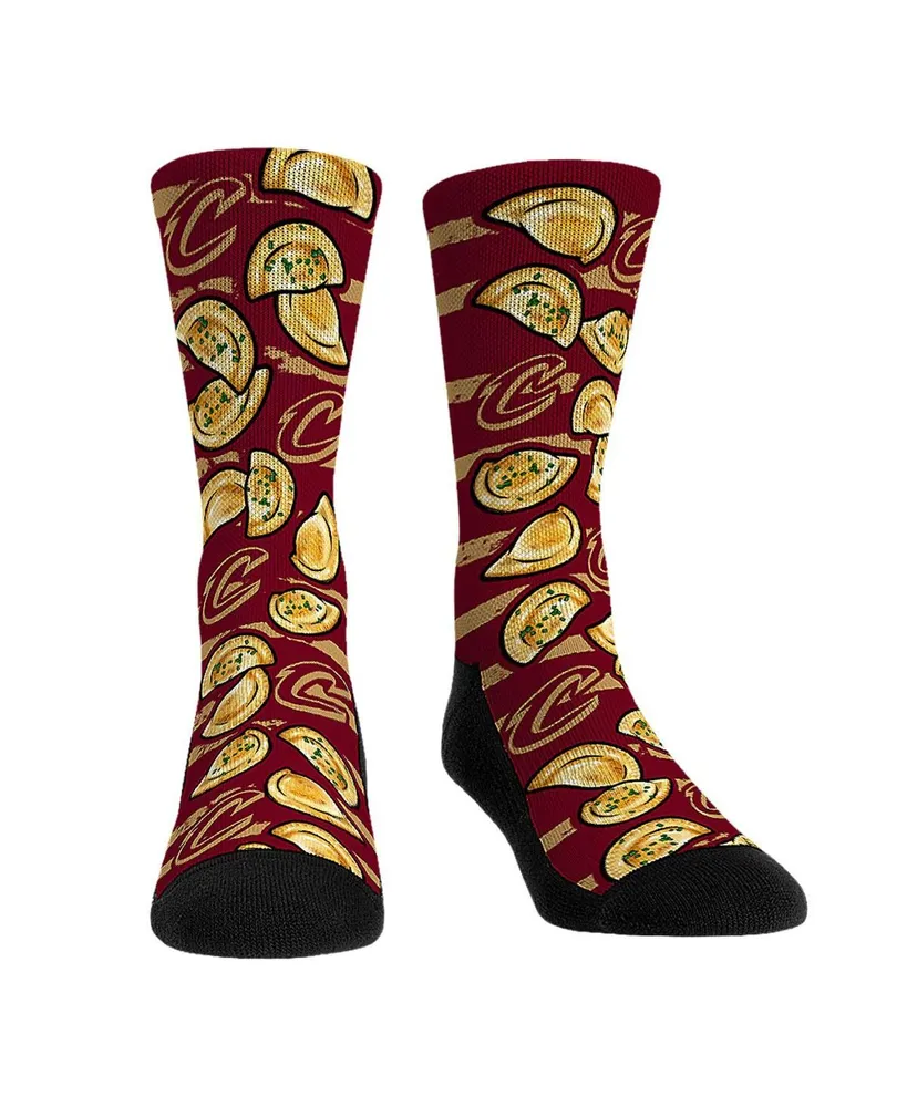 Youth Boys and Girls Rock 'Em Socks Cleveland Cavaliers Localized Food Pierogies Crew Socks