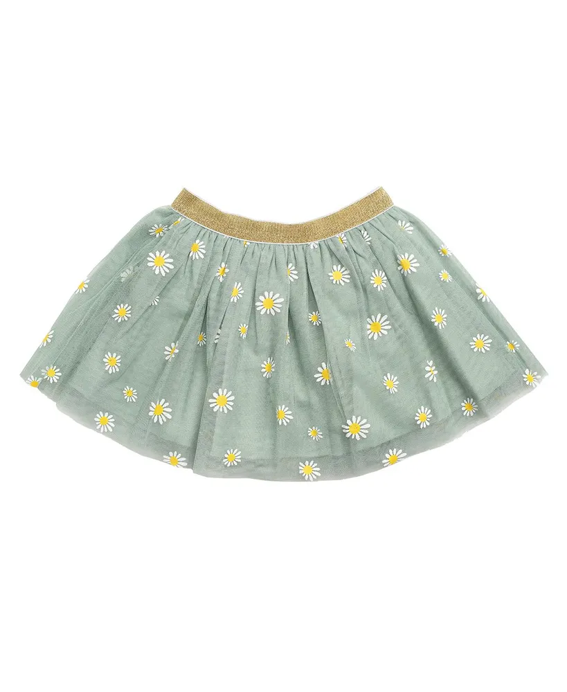 Sweet Wink Little and Big Girls Sage Daisy Tutu Skirt