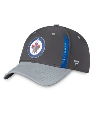 Men's Fanatics Charcoal, Gray Winnipeg Jets Authentic Pro Home Ice Flex Hat