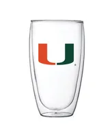 Miami Hurricanes 15 Oz Double Wall Thermo Glass