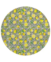 D Style Vertes Kitchen VRT5 8' x 8' Round Area Rug