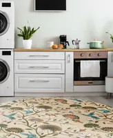 D Style Vertes Kitchen VRT19 8' x 8' Round Area Rug