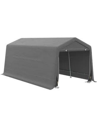 Outsunny 20' x 10' Carport Portable Garage, Heavy Duty Storage Tent, Patio Storage Shelter w/ Anti