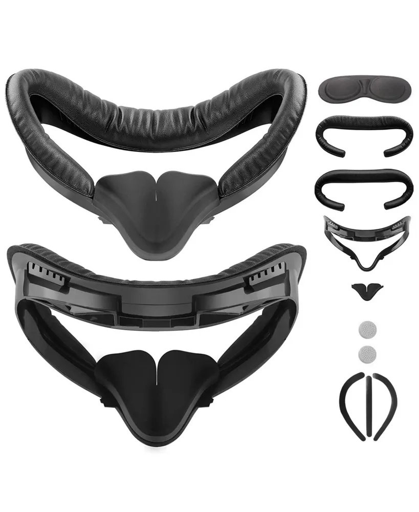 For Oculus Quest 2 Accessories, Accessory Set for Meta Quest 2, Include  Silicone Face Cover, Controller Grip Cover, VR Shell Cover, Lens Cover 