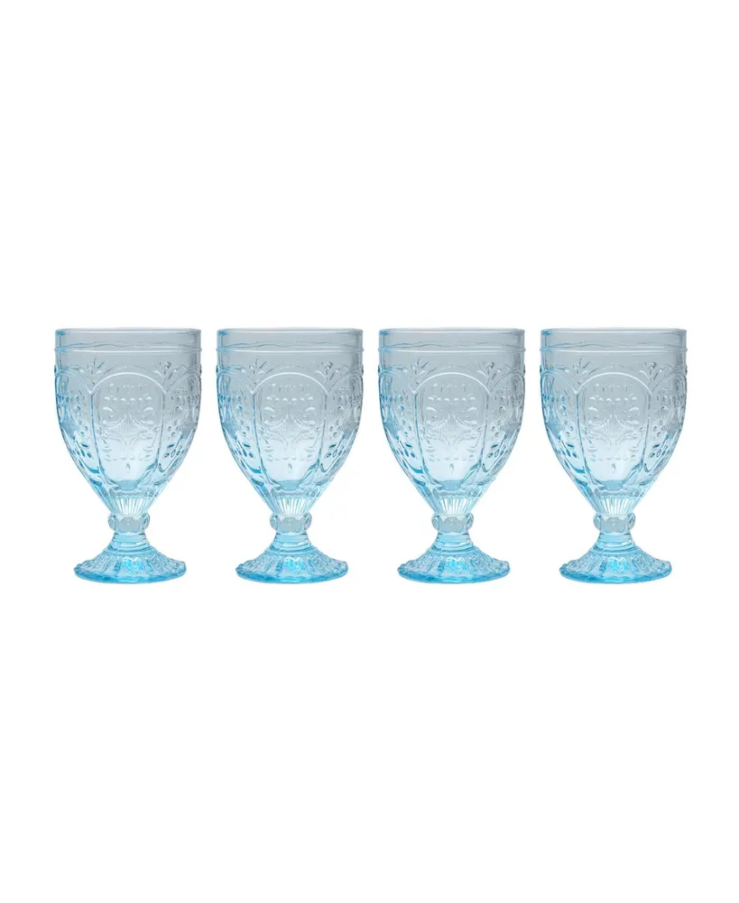 Pleat 12 Piece Double Old Fashion, Highball, & Goblet Glassware Set