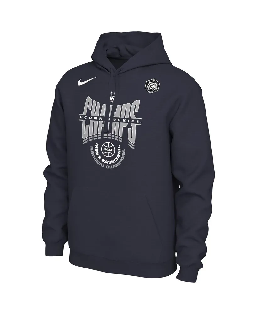 Men's Nike Navy UConn Huskies 2023 Ncaa Basketball National Champions Locker Room Pullover Hoodie