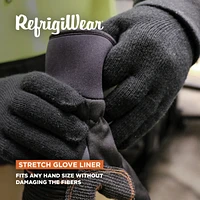 RefrigiWear Men's Moisture Wicking Stretch Fit Glove Liners (Pack of 12 Pairs)