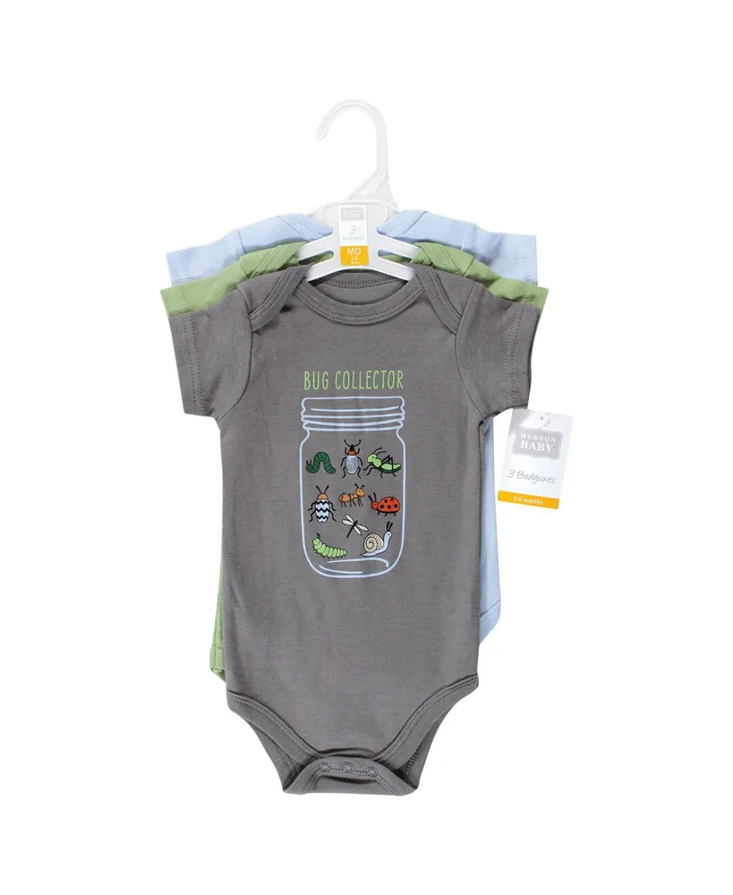 Hudson Baby Boys Unisex Cotton Bodysuits