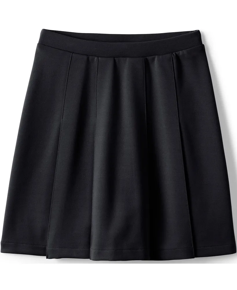 Lands' End School Uniform Girls Child Ponte Pleat Skirt at the Knee