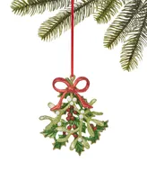 Holiday Lane Christmas Cheer Glittered Foliage Ornament, Exclusively at Macy's